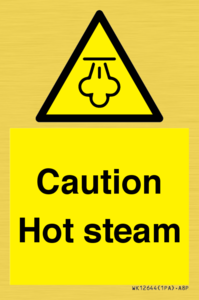 Caution Hot steam